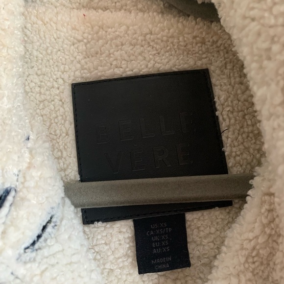 Belle Vere Women Jacket Coat Denim Size XS Nature Fleece Fashion Casual - Picture 3 of 6